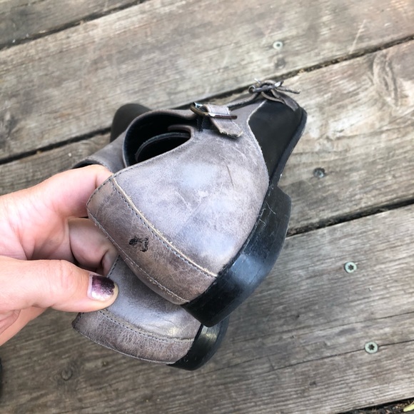 All Saints rare monk two tone pointy toe shoes - Picture 5 of 8